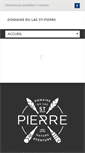 Mobile Screenshot of domainelacstpierre.com