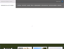 Tablet Screenshot of domainelacstpierre.com
